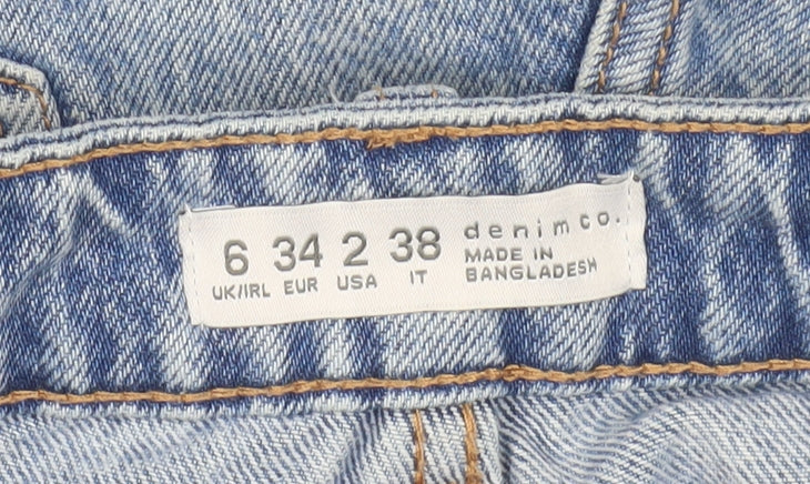 Womens UK Size 6 Denim Co. Regular Fit Cut-Off Shorts