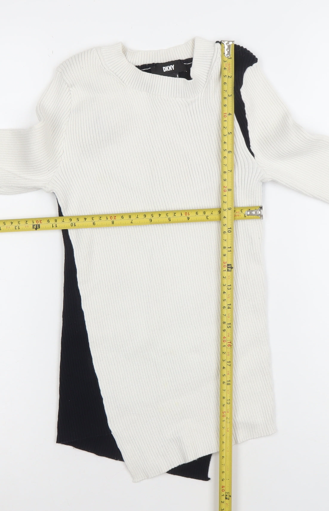 Womens UK Size XS DKNY Multicoloured Pullover Jumper