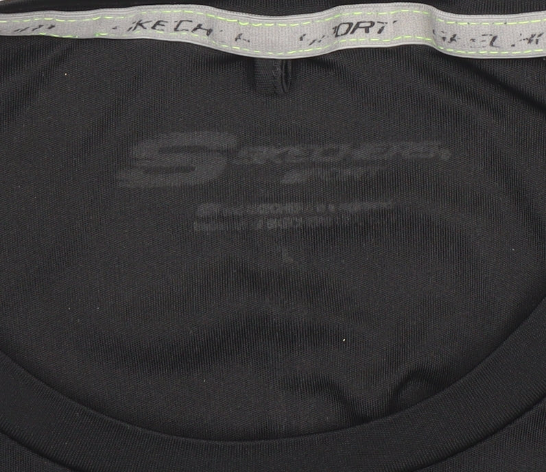 Womens UK Size L Skechers Black Basic T-Shirt