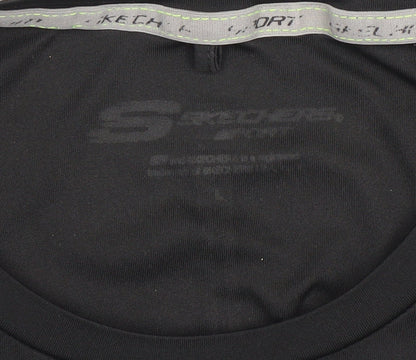 Womens UK Size L Skechers Black Basic T-Shirt