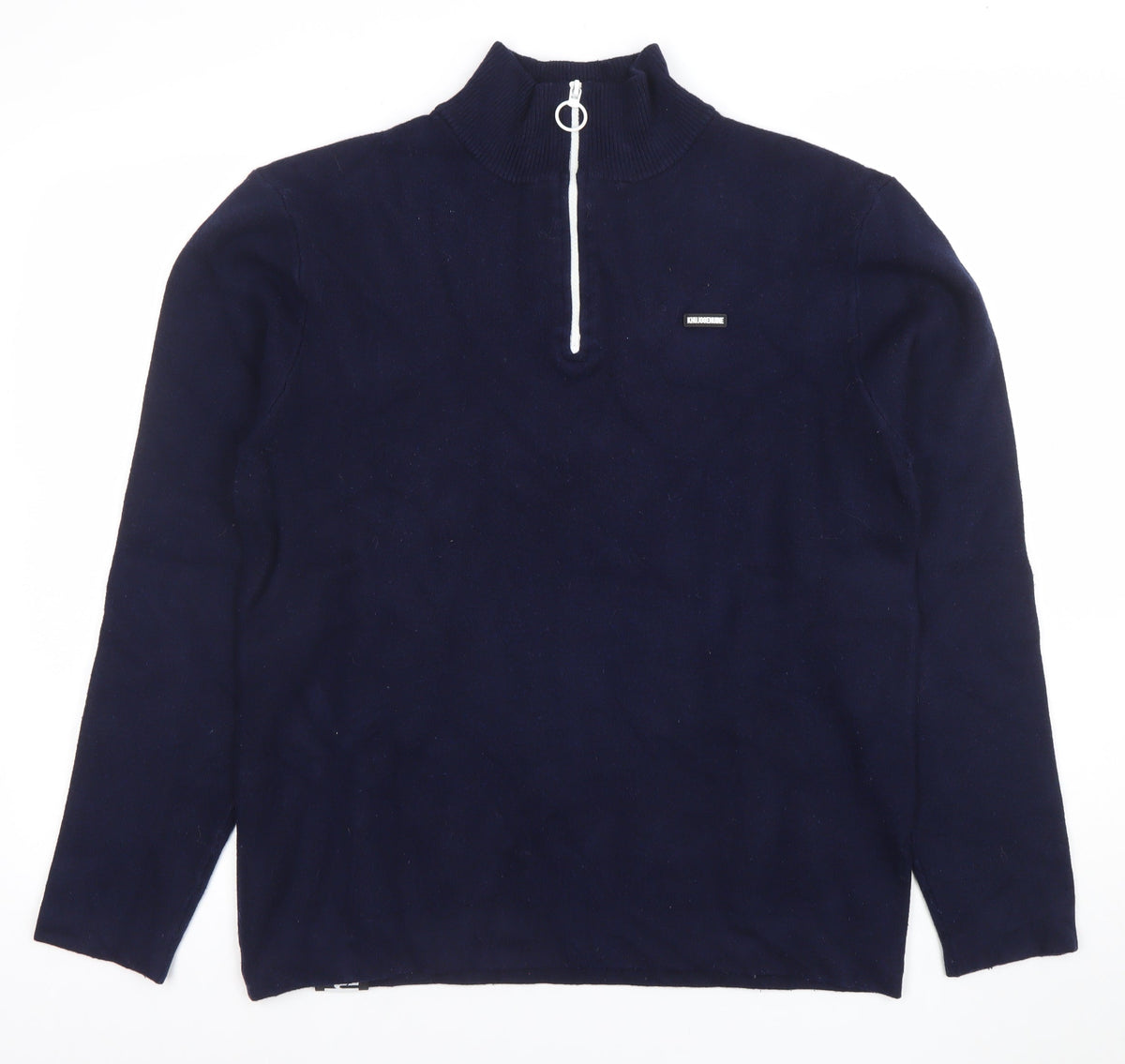 Mens UK Size L Khujo Blue Pullover Sweatshirt