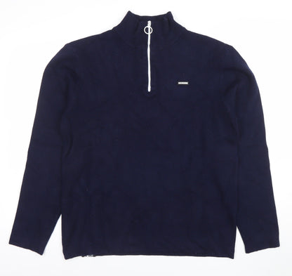 Mens UK Size L Khujo Blue Pullover Sweatshirt