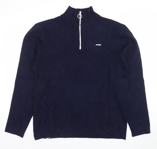 Mens UK Size L Khujo Blue Pullover Sweatshirt
