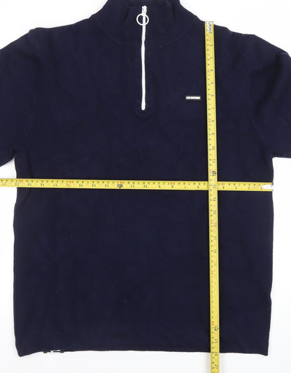 Mens UK Size L Khujo Blue Pullover Sweatshirt