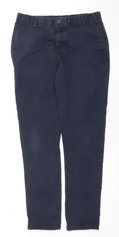 Mens UK Size M denim co. Slim Fit Chino Blue Trousers