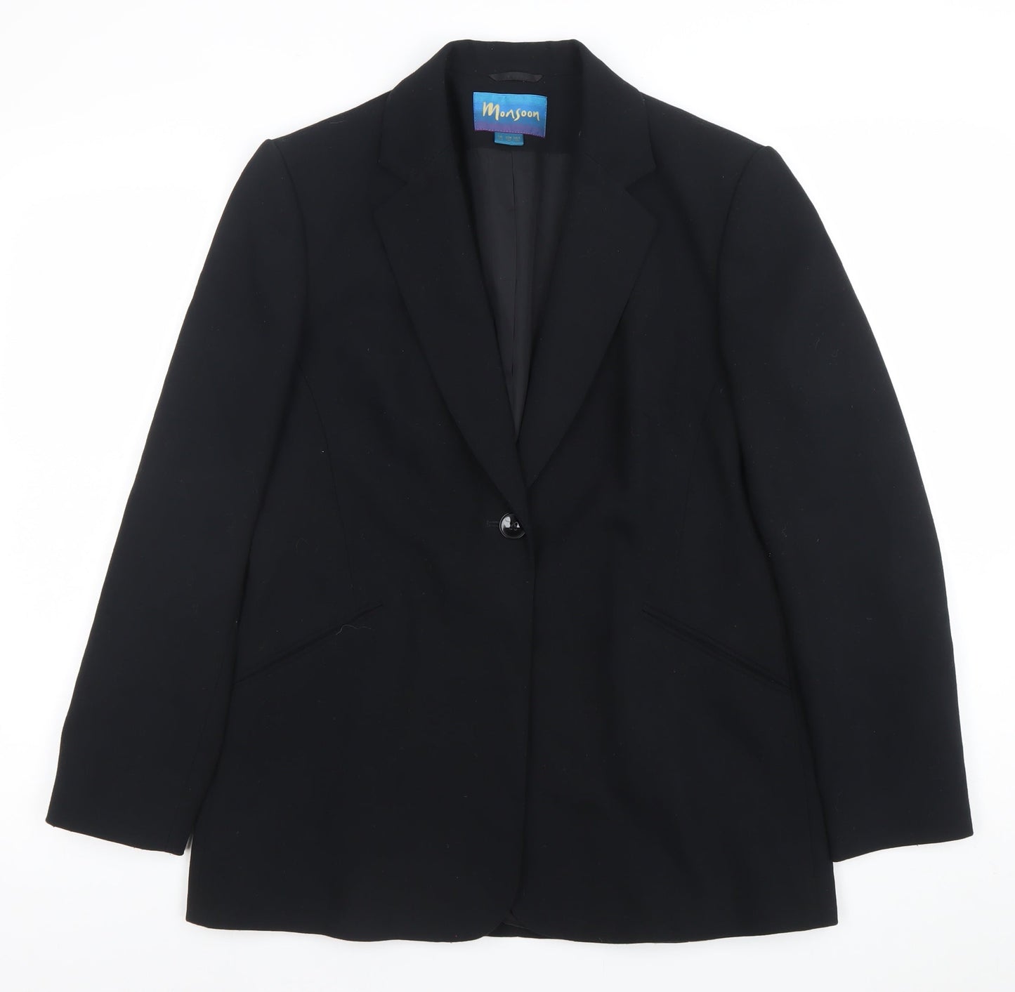 Womens UK Size 12 Monsoon Regular Black Blazer