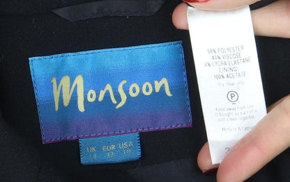 Womens UK Size 12 Monsoon Regular Black Blazer