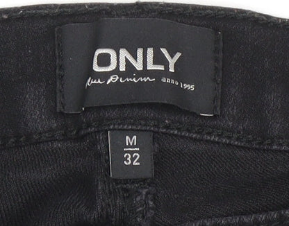 Womens UK Size M Only Slim Fit Skinny Black Jeans