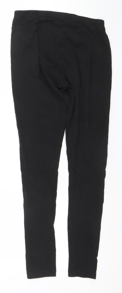 Womens UK Size S PUMA Slim Fit Leggings Black Leggings