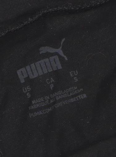 Womens UK Size S PUMA Slim Fit Leggings Black Leggings