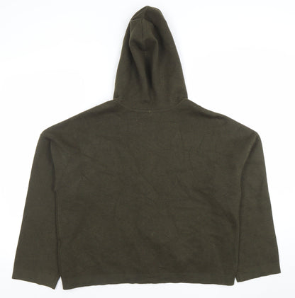 Primark Women Green Hooded Button Cardigan Small Casual Knit