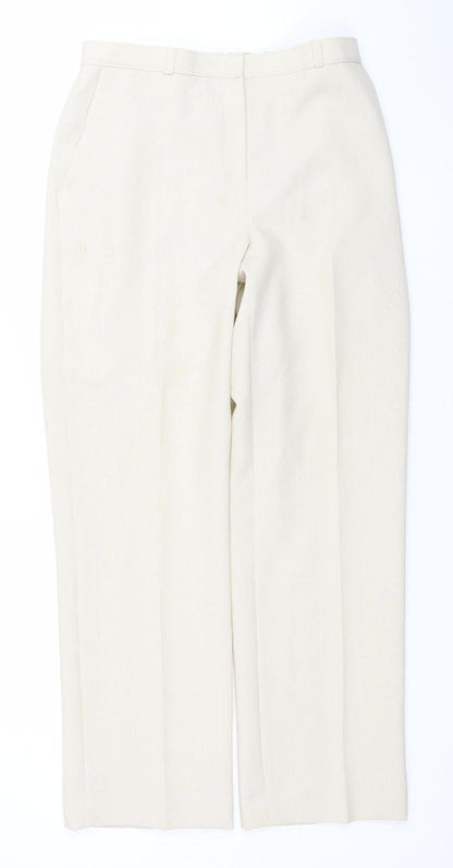 Womens UK Size 10 BHS Regular Fit CasualBusinessWorkwear Beige Trousers