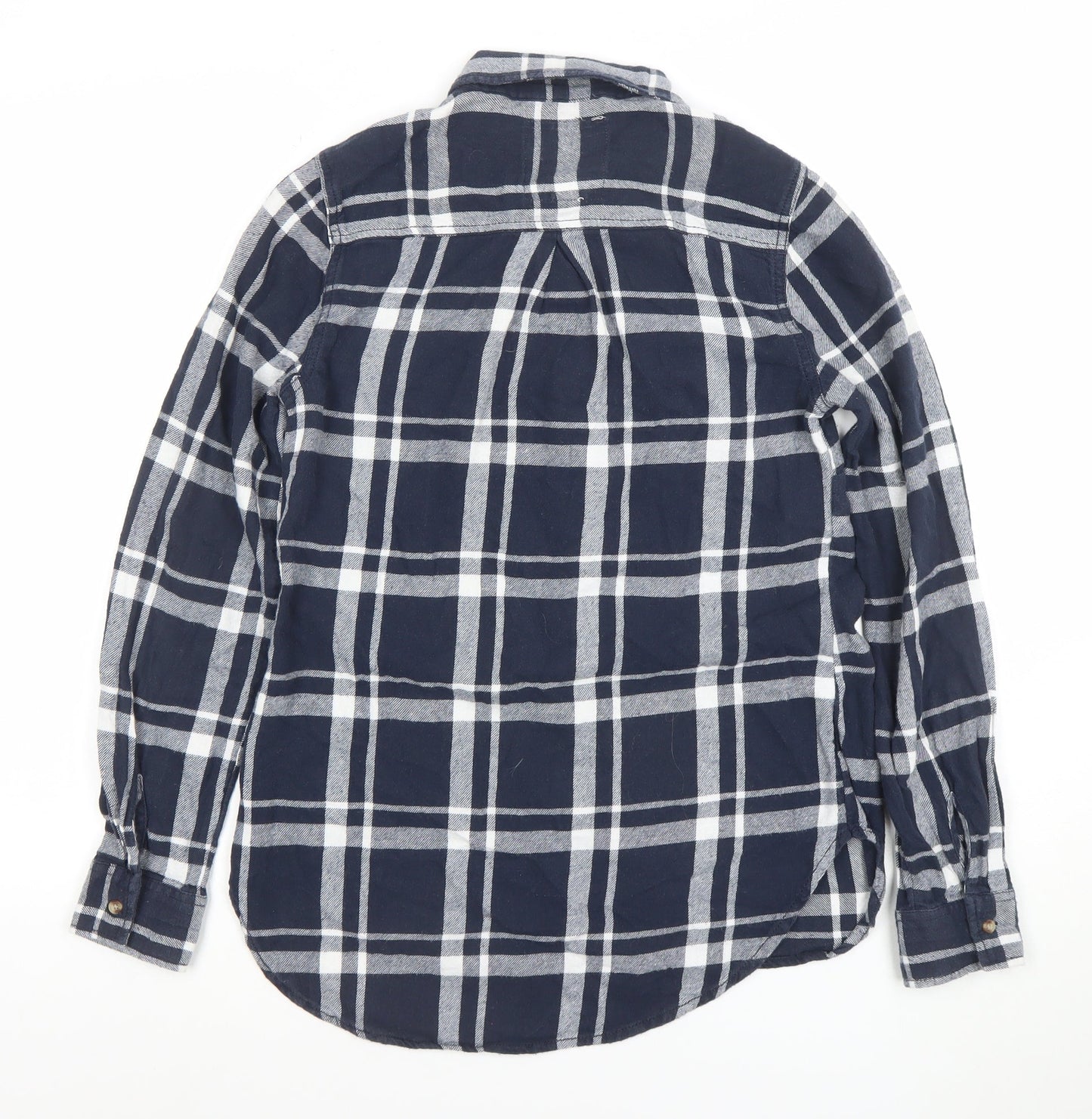 Womens UK Size 8 Matalan Blue Basic Button-Up
