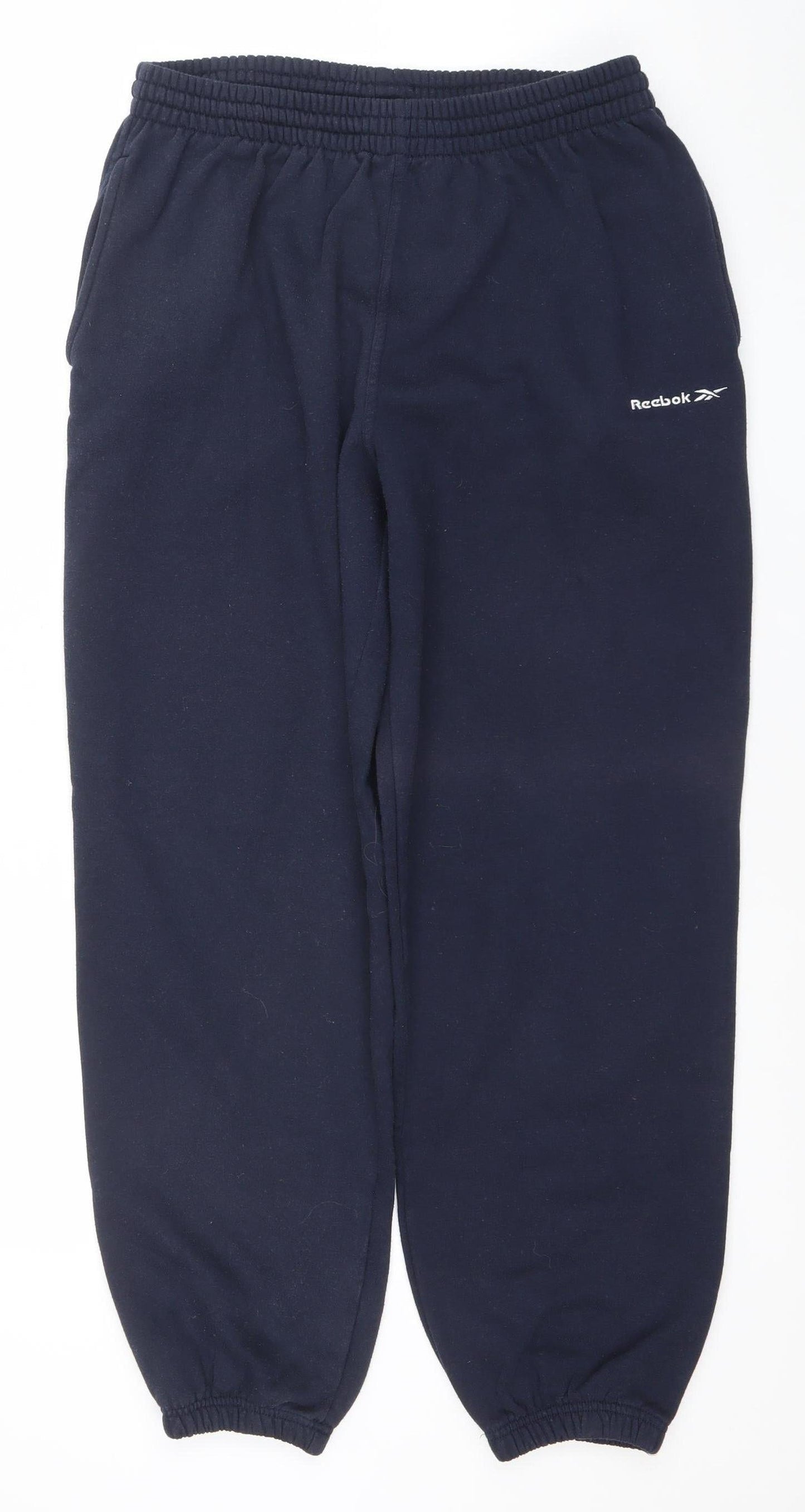 Mens UK Size L Reebok Regular Fit Sweatpants Blue Trousers