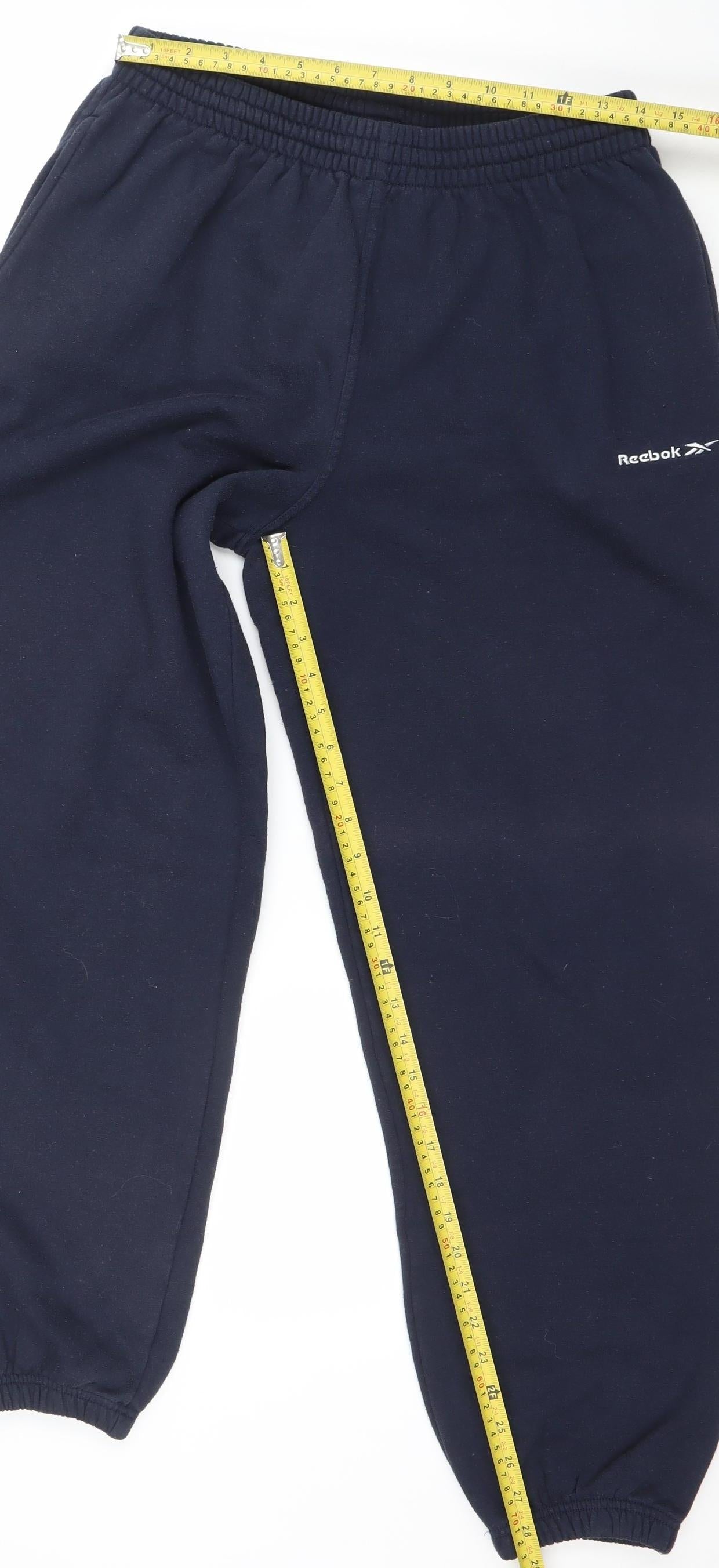 Mens UK Size L Reebok Regular Fit Sweatpants Blue Trousers