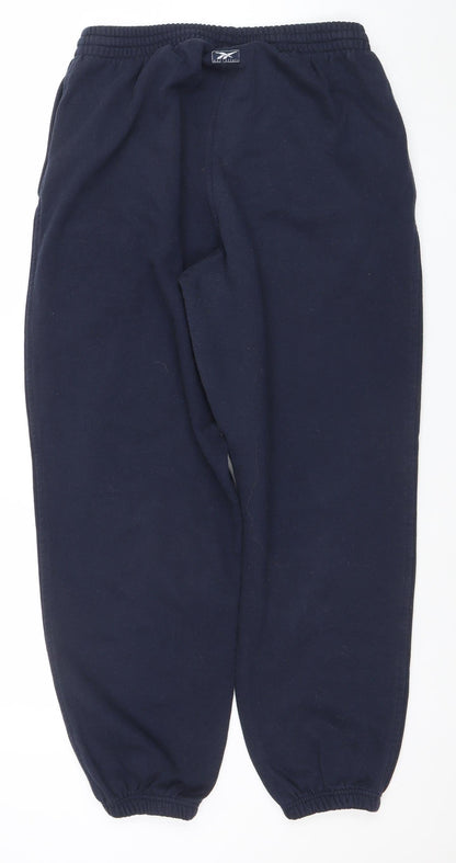 Mens UK Size L Reebok Regular Fit Sweatpants Blue Trousers