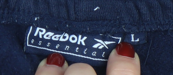 Mens UK Size L Reebok Regular Fit Sweatpants Blue Trousers