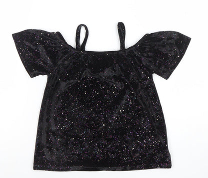 Girls UK Size 5 Years NEXT Black Camisole T-Shirt