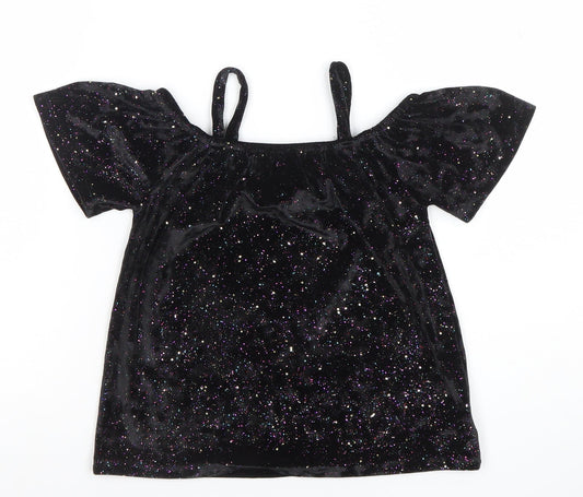 Girls UK Size 5 Years NEXT Black Camisole T-Shirt