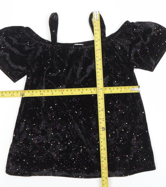 Girls UK Size 5 Years NEXT Black Camisole T-Shirt
