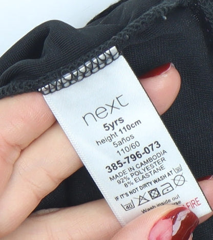 Girls UK Size 5 Years NEXT Black Camisole T-Shirt