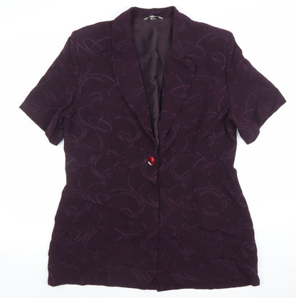 Womens UK Size 14 Klass Collection Regular Purple Blazer