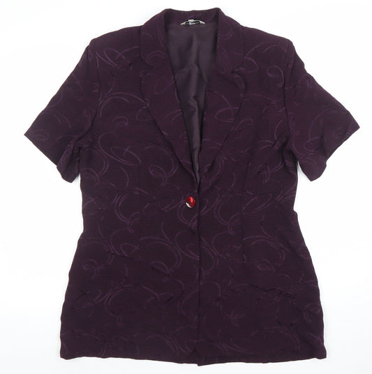 Womens UK Size 14 Klass Collection Regular Purple Blazer