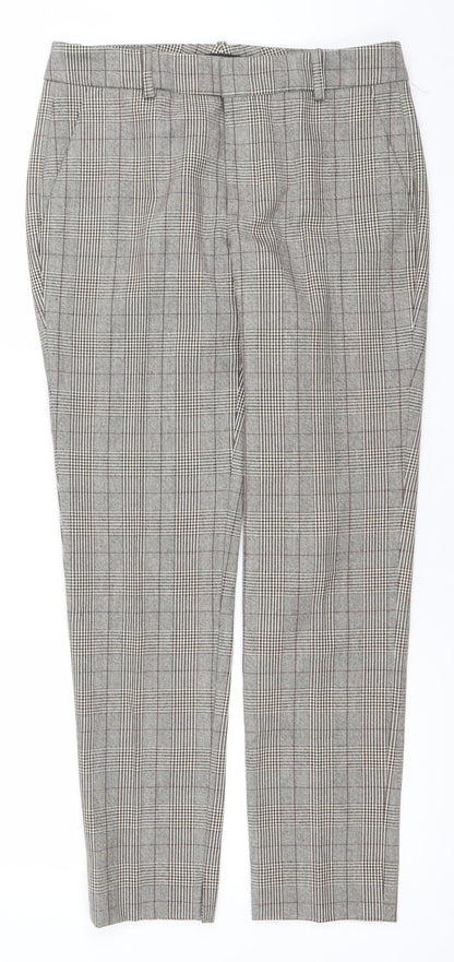 Womens UK Size 6 Zara Slim Fit Business Casual Workwear Grey Trousers