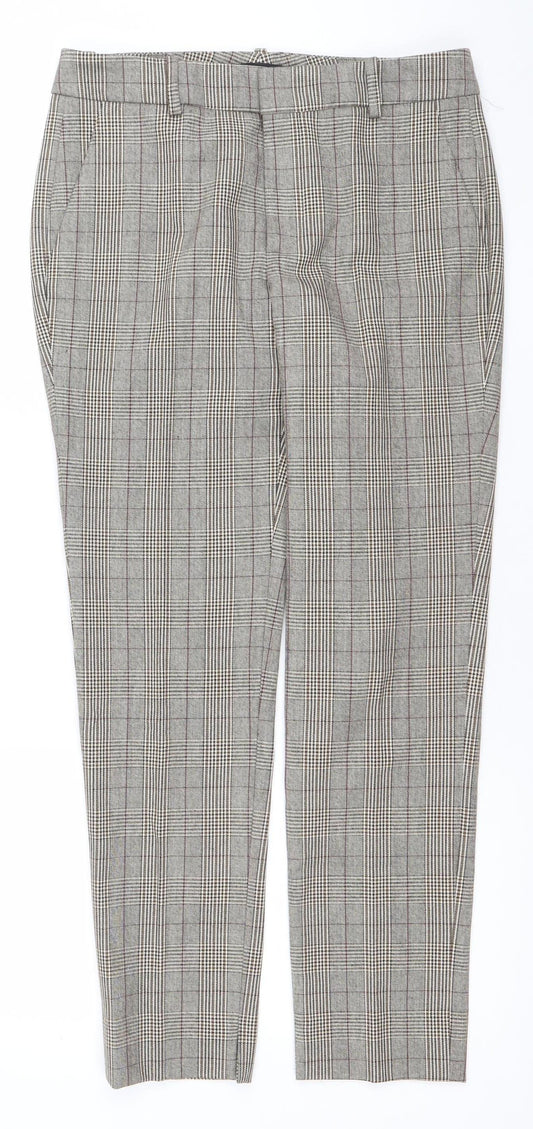 Womens UK Size 6 Zara Slim Fit Business Casual Workwear Grey Trousers