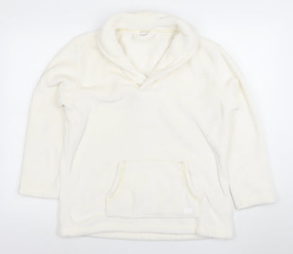 Womens UK Size 14 ARI JOHN ROCHA Ivory Pullover Hoodie
