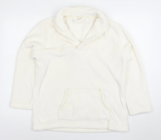 Womens UK Size 14 ARI JOHN ROCHA Ivory Pullover Hoodie