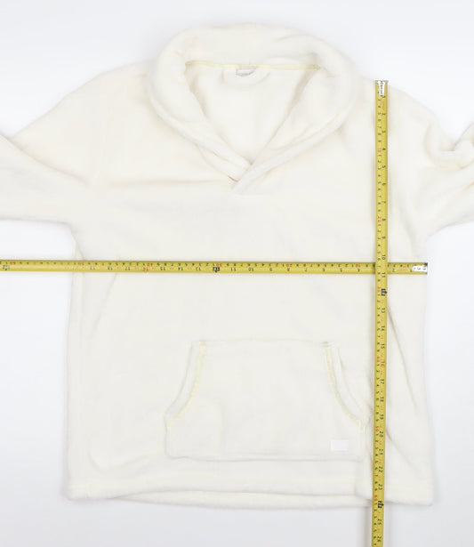 Womens UK Size 14 ARI JOHN ROCHA Ivory Pullover Hoodie