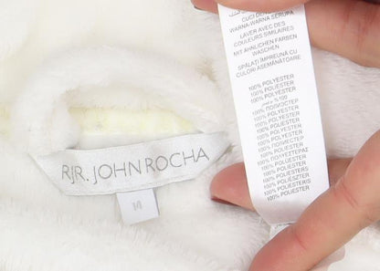 Womens UK Size 14 ARI JOHN ROCHA Ivory Pullover Hoodie