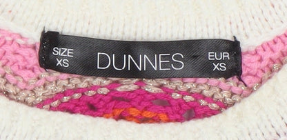 Dunnes Women’s Multicoloured Crochet Knit Tank Top XS