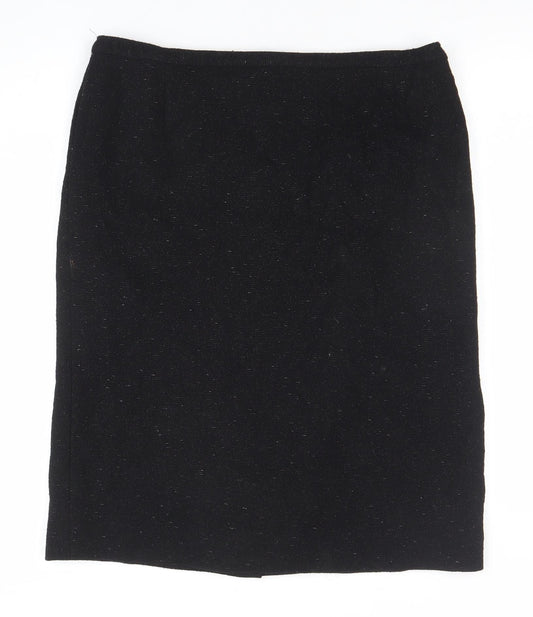 Womens UK Size 12 Jaeger Straight & Pencil Tweed Skirt