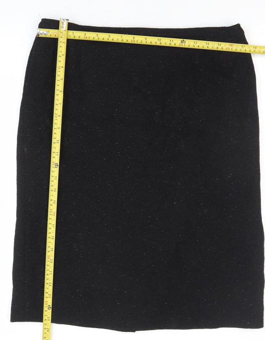 Womens UK Size 12 Jaeger Straight & Pencil Tweed Skirt