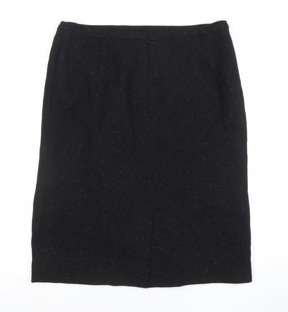 Womens UK Size 12 Jaeger Straight & Pencil Tweed Skirt