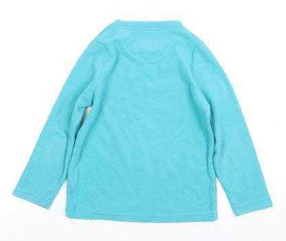 Peter Storm Girls Blue Fleece Pullover Sweatshirt 3-4 Years