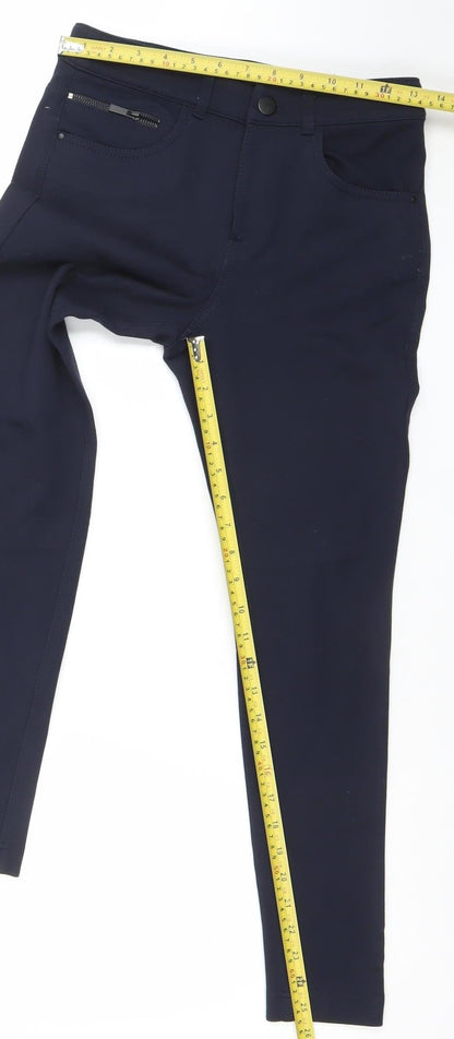 Womens UK Size 8 Dunnes Stores Slim Fit Jegging Blue Trousers