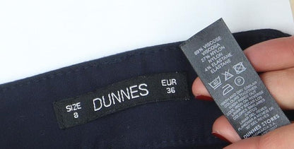 Womens UK Size 8 Dunnes Stores Slim Fit Jegging Blue Trousers