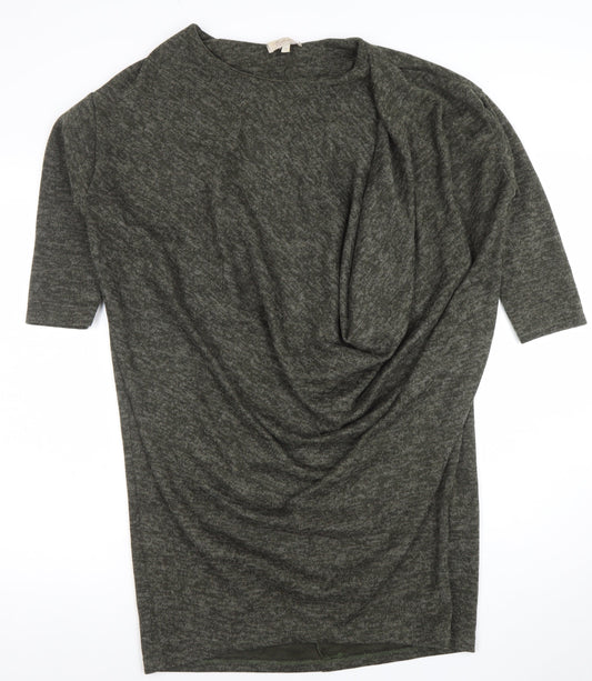 Womens UK Size S Bella Italia Grey Tunic Jumper