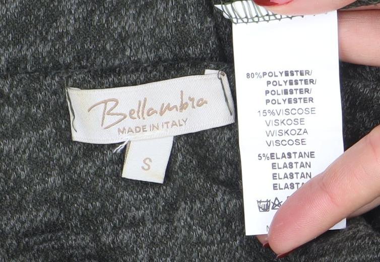 Womens UK Size S Bella Italia Grey Tunic Jumper