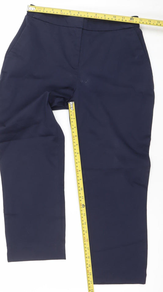 Womens UK Size 8 Dunnes Stores Slim Fit Chino Blue Trousers