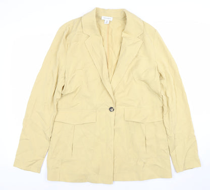 Womens UK Size 10 Warehouse Beige Basic Jacket