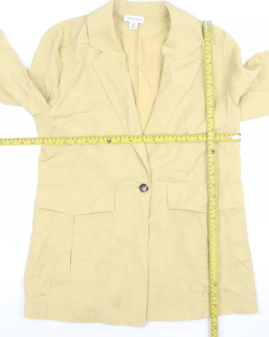 Womens UK Size 10 Warehouse Beige Basic Jacket