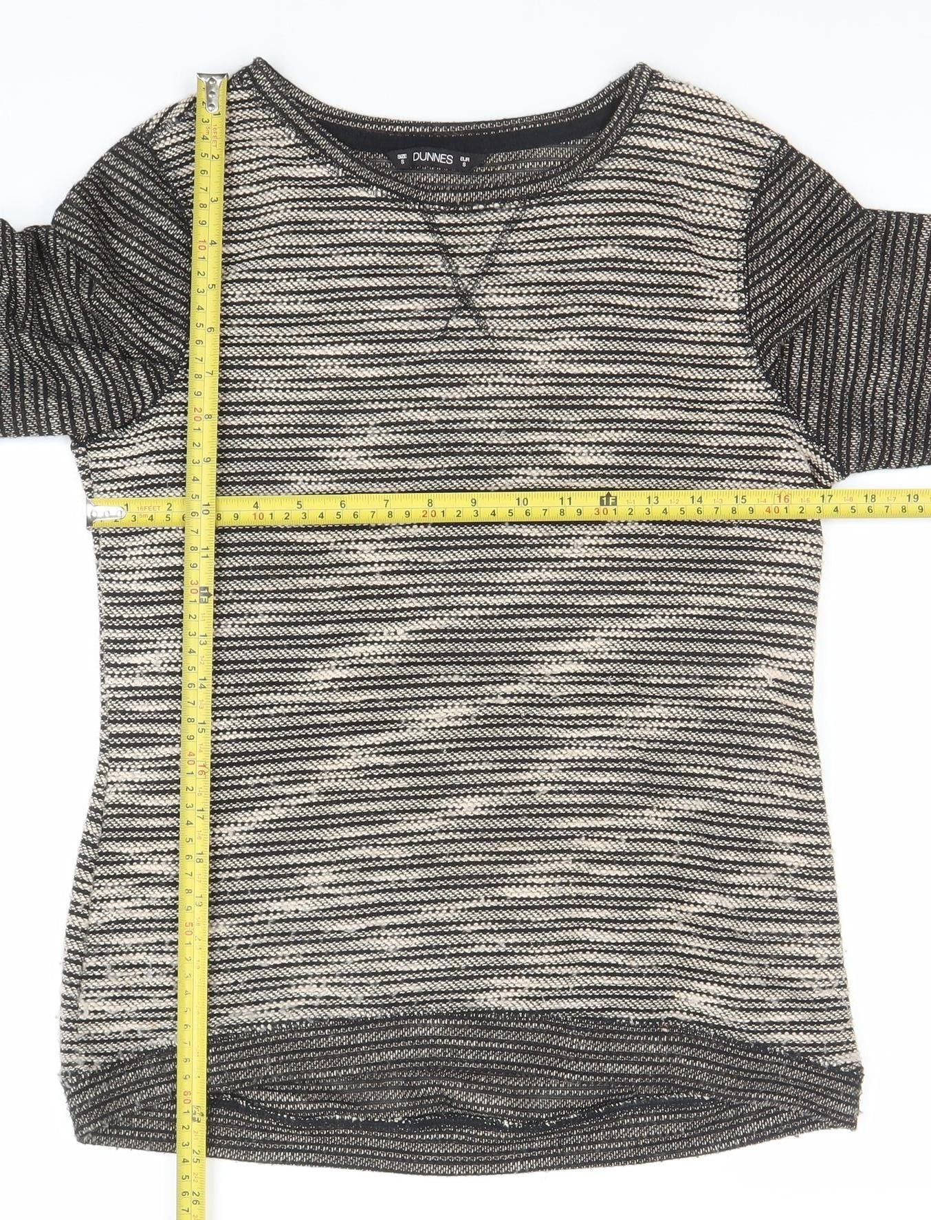Womens UK Size S Dunnes Black Pullover Jumper