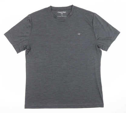 Mens UK Size L Calvin Klein Grey Golf T-Shirt