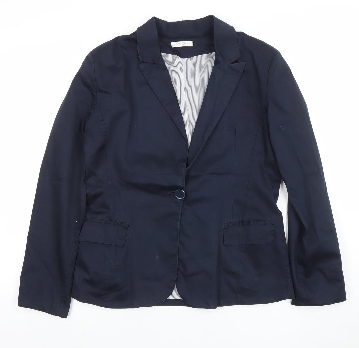 Womens UK Size XL Lulu Jane Regular Blue Blazer