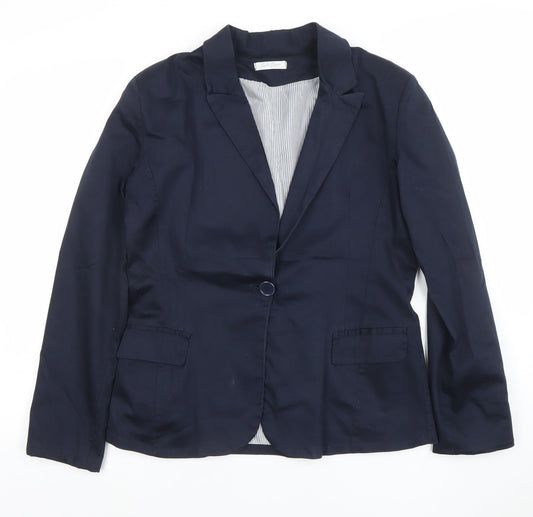 Womens UK Size XL Lulu Jane Regular Blue Blazer