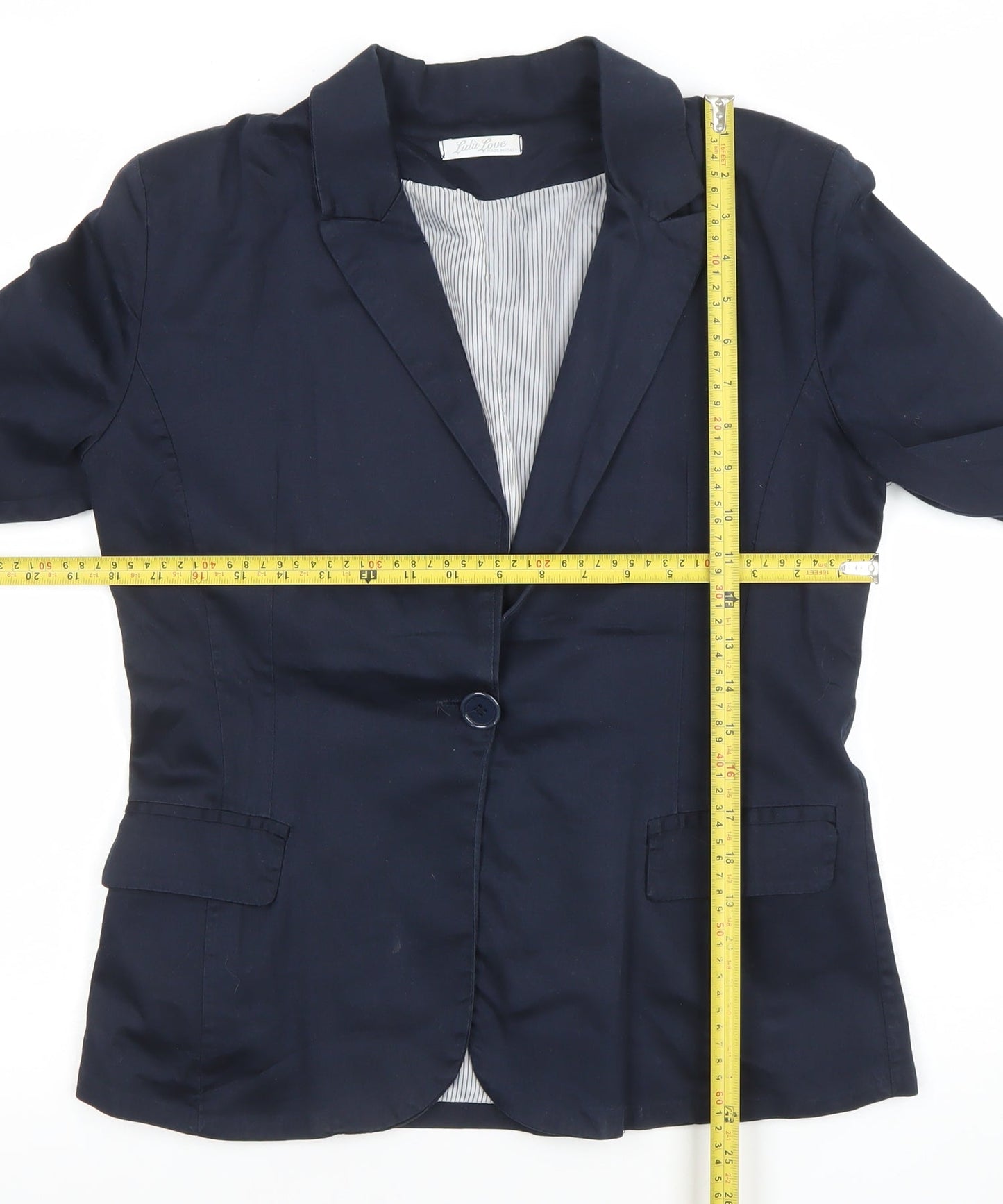 Womens UK Size XL Lulu Jane Regular Blue Blazer